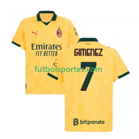 Camiseta AC Milan Santiago Gimenez 7 Tercera Equipación 2025/2026